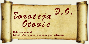 Doroteja Otović vizit kartica
